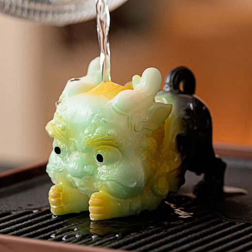 Xiyuanji Color Changing Tea Pet Pixiu Tea Table Desktop Creative Ornaments Fine Tea Ceremony Tea Play Kung Fu Tea Set Ornaments Pixiu-Color Changing Model