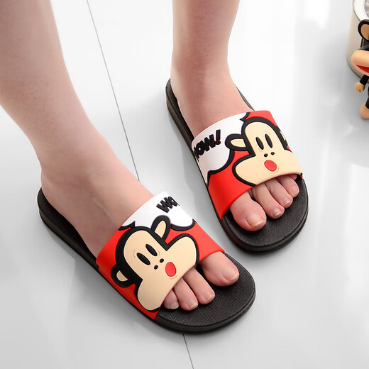 Big Mouth Monkey Big Mouth Monkey Sandals and Slippers for Men and Women Couples Home Bathroom Slippers Indoor Household Shoes Outdoor Beach Shoes 6218 Big Red 44 Suitable for daily wear 42/43