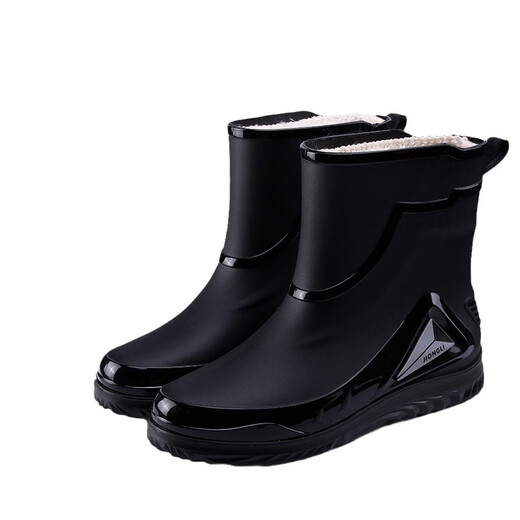 JCZS Bottes de pluie de qualité allemande Chaussures d'eau à tube moyen et à la mode de l'usure non glissante pour les hommes Nés Boîtes en caoutchoucs Summer