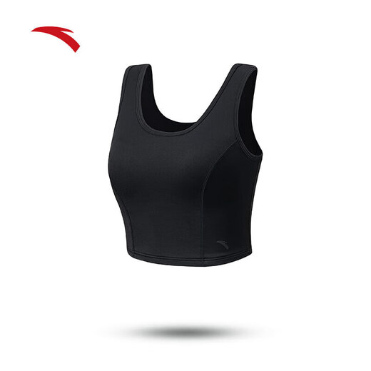 Anta (Anta) Fischknochenweste Sport Dessous für Frauen Frühling neuer Yoga Outdoor-Kleidung integriertes Lauftraining Fitness BH Bra Basic Black-4 L (weiblich 170)