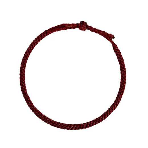 Crystal Red Rope Men's Bracelet Women's Red Bracelet Zodiac Year of the Horse and Peace Braided Bracelet New Year's Gift for Girls Transfer Rope-Peace Red Adjustable