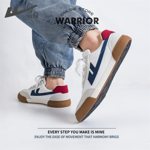 Warrior Shoes Official para hombres Summer Board Board Zapatos Zapatos de lona para hombres Agranables zapatos de deportes informales transpirables Hombres Blanco Gris Blue 42
