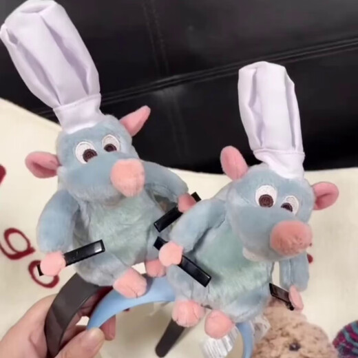 Jie Yi Ratatouille Doll Headband Pink Funny Rabbit Headband Funny Cute Crazy Baby Headband Creative Hair Clip 1 Pack Ratatouille Headband Approximately 16*20cm