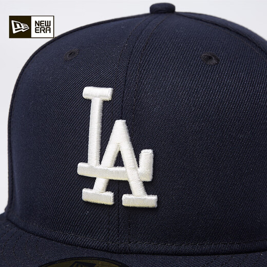 New Era MLB Baseball Cap 2025 Frühlings- und Sommer-neue Sakura-Serie Männer und Frauen Paare flache Essenz vollständig bedeckte Hard-Top-Hut 14538365-Naked Blue Los Angeles Dodgers 718 56 cm