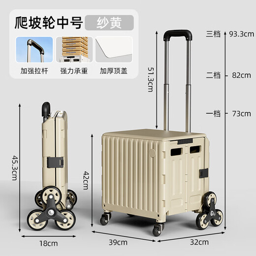 Kezhitu Coupure d'achat à épicerie personnalisée ménage pliage de panier pliant pick up chariot express remorque de remorque à main