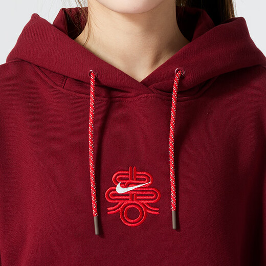 Nike (Nike) Top 2025 Spring Sportswear Running Casual Sweater Loose Sweater Loose Pulter HV8461-677/Año Nuevo Rojo L (165/88a)