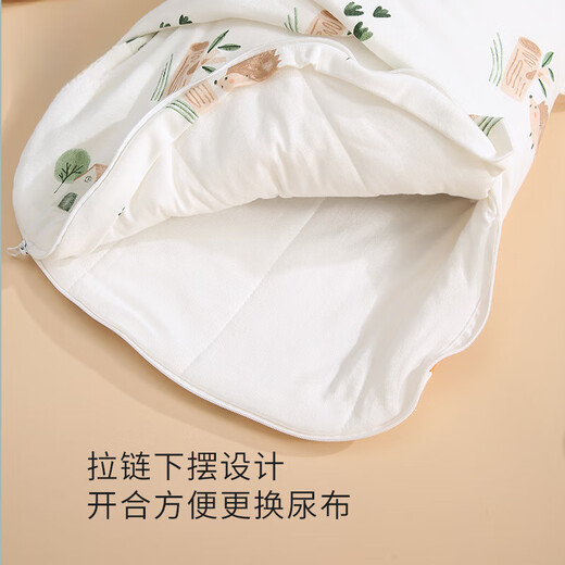 Xulin German brand baby quilt pure cotton autumn and winter style first birth room all-in-one blanket newborn swaddle baby anti-bearing hedgehog spring and autumn bottom zipper style (within 3 months)