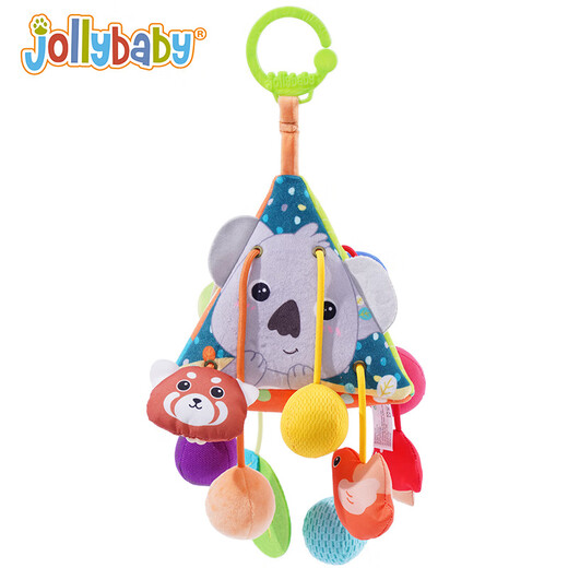 Jollybaby Lalale Säuglingsfahrzeug Hängende Spielzeug Baby 0-1-Jährige Head-up-Übungs-Dreieck Ziehen Sie Heißluftballon Seil ziehen