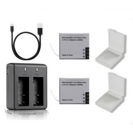 G es adecuado para SJCAM SJ4000 SJ5000 Batería Cargador de doble carga PG1050 1350 mAh Cargador de batería