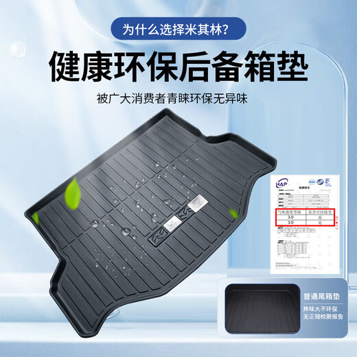 Michelin TPE trunk pads are suitable for Buick Enron Enco La Enco Viagra Regal GL8 car trunk pads Buick GL8 653T 17-25 years Black
