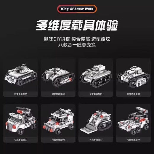 
Lego compatible 25 new remote control defense military armored vehicle heavy tank building blocks boy assembly toy gift Emperor Tank [land warfare model]