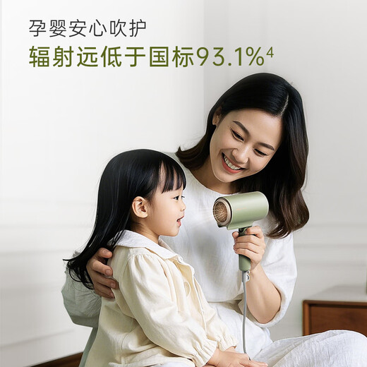 Bear Hair Dryer Negative Ion Hair Dryer Home Hair Dryer High Power Student Dormitory Low Power Portable Folding Birthday Gift for Girlfriend and Wife National Subsidy