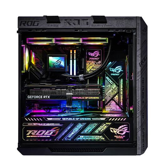 ASUS ROG family bucket Sun God RTX5090D/5080 R7 9800X3D Night God E-sports game live broadcast desktop computer host DIY assembly machine AI design complete machine R7 9800X3D+RTX5070TI | Three