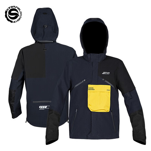 Star Knight Combinaison de moto pour homme - Chaud - Imperméable - Coupe-vent - Anti-chute - Pour les déplacements - Quatre saisons - 831 bleu + 721 noir - Pantalon de printemps et d'été XL