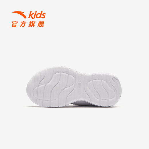 Zapatillas de zapatillas para niños de anta para niños 2025 primavera y otoño Nuevo velcro suave el suela cómoda y enérgica zapatillas de carrera Anta White H-1 31 pies de longitud aproximadamente 19.5 cm