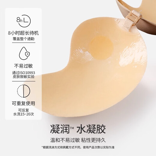 Urban beauty breast stickers for women push up and hold up big breasts to make small breasts look bigger silicone breast stickers wedding dress invisible strapless underwear