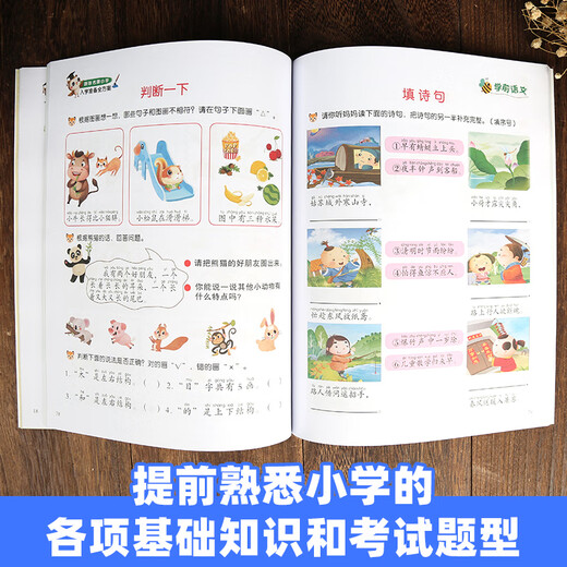 【小羊上山精选】米拉朵小学入学准备全方案680题 全套6册 3-6岁学前班幼小衔接数学语文拼音识字成语思维训练认知书宝宝早教启蒙入学准备教学材料 【入学全方案】学前语文