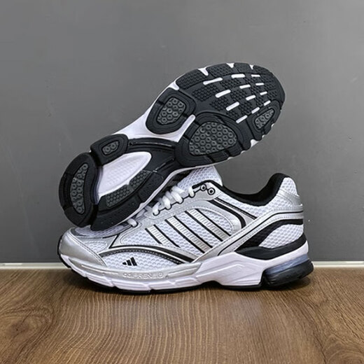 Adidas Männerschuhe Sommer Neuer Spiritain 2000 Retro Dad Schuhe Sports Laufschuhe Freizeitschuhe JQ1502 Weißes Metall Silber 42