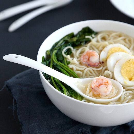 Made in Tokyo, White Moonlight - Bone China Series, Small Spoon, Bone China Household Spoon, Microwave Oven, 4 Pack, Pure White