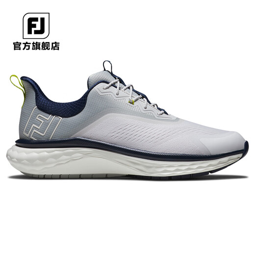 
FootJoy golf shoes men's shoes new FJ Quantum sports lightweight golf sports shoes comfortable and stable without spikes White/Blue/Red-56989 Size 41 = US size 7.5