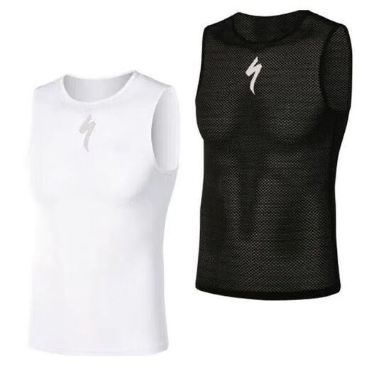 Jingpu Fei Cycling Sweatshirt Tight Cycling Clothes Bottoming Shirt Breathable Road Bike Reflective Vest High Elastic Cycling + White-pns Tight Fit Small L