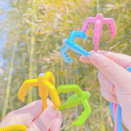 Zhike Danzi Hook Claw Spring Hook Klaue Internet Promi kleine Spielzeugprops Geburtstagsgeschenk Kinder Unzifte Spielzeug Plastikklaue Grüne Hochsexuelle Feder Haken [Ein Packungs-Eierklauenhaken [Versenkbares magnetisches Saug]