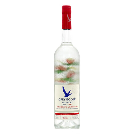 灰雁高度数烈酒鸡尾酒调酒基酒法国进口洋酒 灰雁伏特加750ml 法国灰雁草莓柠檬草风味 750mL 1瓶