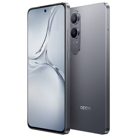 OPPO K12 Plus 6400mAh large battery, third-generation Snapdragon 7 flagship core, 120Hz eye protection 5G straight screen AI mobile phone oppok12 series, Titanium Sky Gray [K12x Snapdragon 695] 8GB+128GB