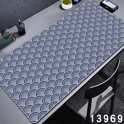 Three-color cat dark cashew flower texture mouse pad high-end versatile super large e-sports game office keyboard 13968 lace 100 cm x 50 cm x 3 mm