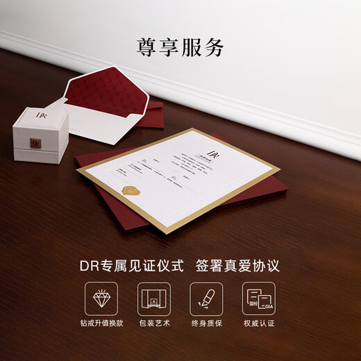 DR【浪漫捧花设计】现货雪心印记求婚钻戒K金/铂金戒指 BELIEVE经典 TOP*【少量现货】7分H色SI1*铂金 具体手寸 详询客服