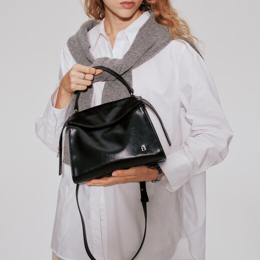 Lafestina plegable bolso de oreja otoño e invierno nueva capa superior mascota de vaca