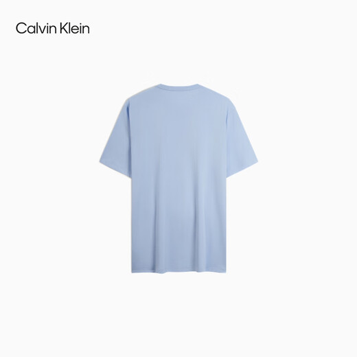 Calvin KleinJeans25春夏男士休闲通勤ck字母印花纯棉针织短袖T恤4RB832G CDN-海天蓝 L