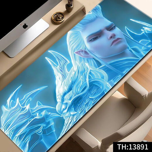 Zhexiang Nezha Mouse Pad Nezha Mouse Pad Extra Large Computer Keyboard Pad Two-dimensional Mouse Pad E-sports Computer Desk Pad Lock 13886 My Life Is Not a Lord 800x400x4mm