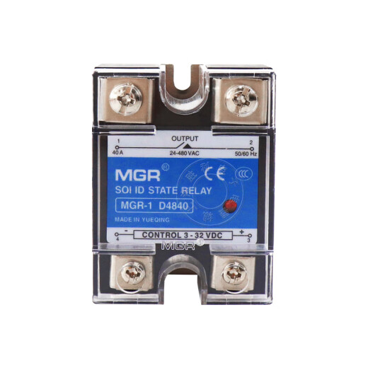 纪俪田定制24V固态继电器直流控交流SSR40DA25A MGR三相380V 100A 12V D4840