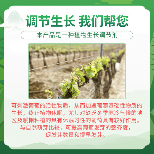 Rongya 50% cyanamide grape nectarine and kiwi fruit germination accelerator sleep-promoting bud growth regulator cyanamide 250ml*5 bottles