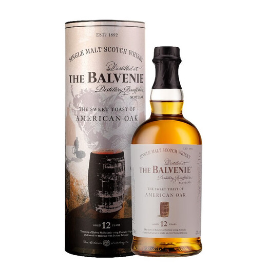 百富（BALVENIE）单一麦芽威士忌 700ml 进口洋酒 12年 故事系列 美国桶 700ml*1瓶