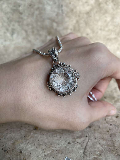 Yueyi S925 silver Nepalese and Indian handmade silver jewelry, various crystal gemstones, rings, necklaces, bracelets, earrings, pendants, Tanzanite raw ore open silver rings, no appreciation period