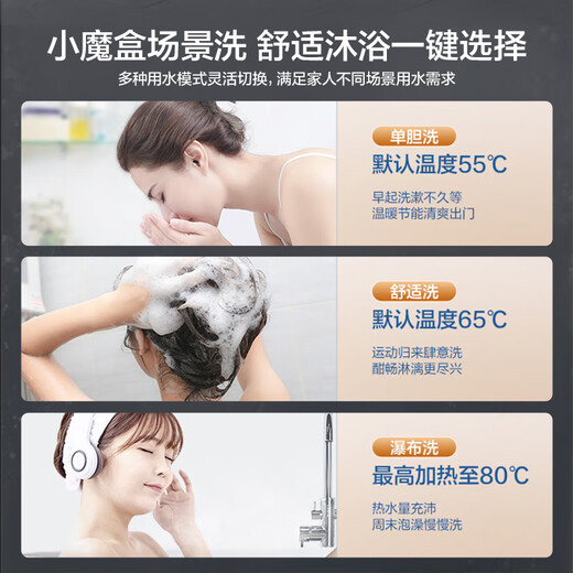 海尔（Haier）政府补贴双胆电热水器扁桶小魔盒3300变频节能无垢净水洗免清洗镁棒免更换一级能效BK3PRO升级款 60L 3300W 695短款/无垢净水洗PFQ7