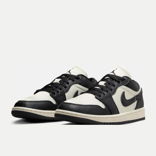 Nike (NIKE) official men's and women's shoes winter new air jordan 1 low-cut sneakers casual basketball shoes FB9893-101 black and white panda 36.5