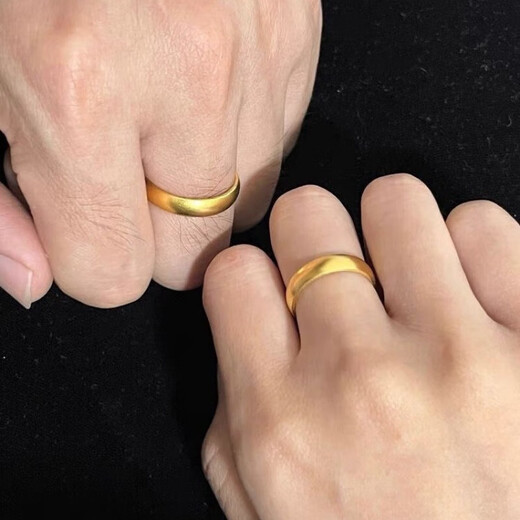 AYD Old Phoenix Gold Store Model 9999 pure silver ancient method inheritance gold-wrapped silver ring couple's ring for men and women Valentine's Day grinding certificate + invoice