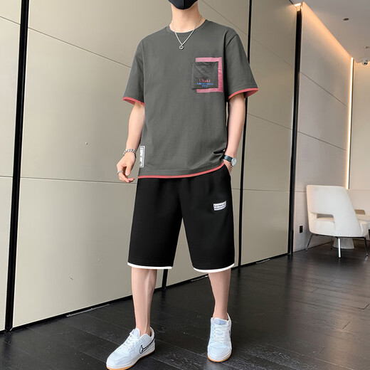 Camiseta de manga corta para hombres Fat donglai