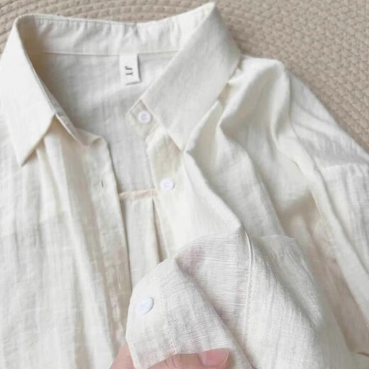 Miao Yijia Sun Protection White Shirt Women Summer 2026 New Thin Shirt Blouse Cardigan Chiffon Top Jacket Women Summer Slightly Transparent Thin Shirt Sun Protection Jacket One Size Recommended 135Jin Jin is equal to 0.5kg within
