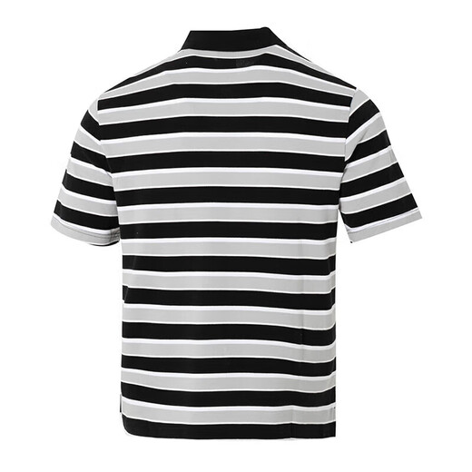 Nike (NIKE) official men's clothing 2025 spring and summer new trendy sportswear striped short-sleeved breathable lapel POLO shirt FN3897-010 XL