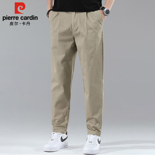 Pierre Cardin Business Casual Hosen Männer Sommer dünne schlanke Straße Hosen Männer strecken High-End-Hosen Herren Khaki 32