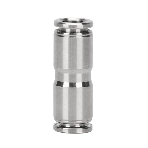 EXSN 304 stainless steel pneumatic quick-plug straight connector PU-4/6/8/10 air pipe quick docking high-pressure resistant metal connector PU-8