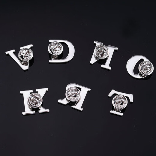 Nianfu Einfache Herrenbrosche High-End-Corsage-Anzug Button Pin Hemd Kragen Pin Halsknopf Trendy Letter Badge Xongzhen R.