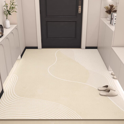 German crafts home entrance floor mat high-end door mat pvc leather free washable erasable and cut anti-slip door floor mat Musann-15925 140*160cm [original design, versatile color matching]