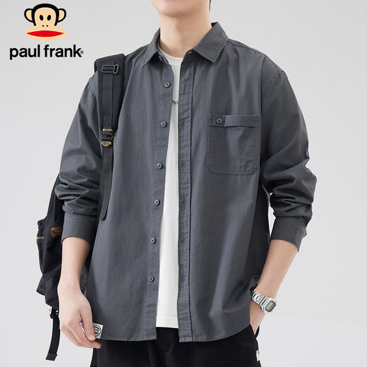 Big Mouth Monkey (Paul Frank) Camisa de manga larga Spring Simple Loose Camiseta informal