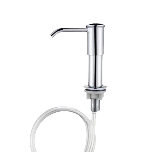 JOMOO New German kitchen sink dishwashing liquid dispenser soap dispenser washbasin sink kitchen push pump silver soap dispenser comes with 1 meter tube