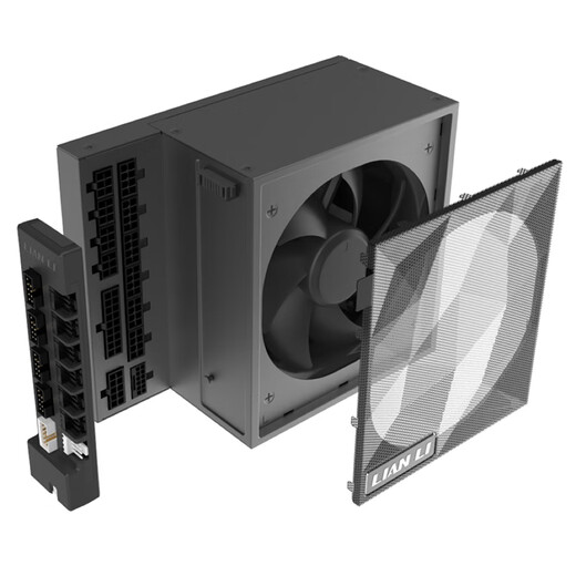 LIANLI Blade World Lianli Hub Magnetisches 4-poliges Gehäuse, Netzteil, abnehmbares Steckmodul, 6 Lüfterschnittstellen, PCIE-Netzteil ohne Kabel, 4 USB-Schnittstellen, HUB Lianli Hub, Schwarz